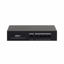 Dahua Technology PoE DH-PFS3005-4ET-36, Non-géré, L2, Fast Ethernet (10/100), Connexion Ethernet, supportant l'alimentation v ...