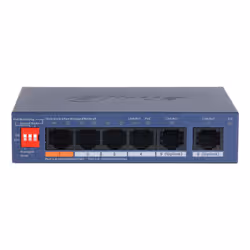 Dahua Technology CS4006-4ET2GT-60 Switch réseau 6 ports Gigabit Ethernet géré PoE Bleu - Vue supplémentaire 2