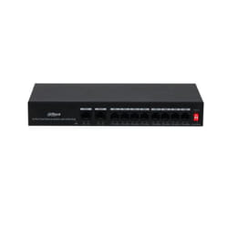 Dahua Technology PoE DH-PFS3010-8ET-65 commutateur réseau Fast Ethernet (10/100) Connexion Ethernet, supportant l'alimentation via ce port (PoE) Noir