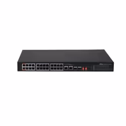 Dahua Technology PoE DH-PFS3226-24ET-240 commutateur réseau Non-géré L2 Gigabit Ethernet (10/100/1000) Connexion Ethernet, supportant l'alimentation via ce port (PoE) 1U Noir