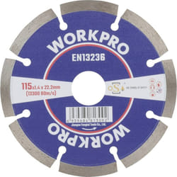 Workpro - GSOSSE-1 Disque à tronçonner 115 mm 1 pc(s) Céramique, Porcelaine, Marbre, Brique, Verre, pierre à chaux, Grani