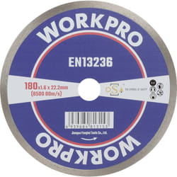 Workpro - GSOSCR-3 Disque à tronçonner diamanté 180 mm 1 pc(s) Céramique, Porcelaine, Marbre, Brique, Verre, pierre à cha