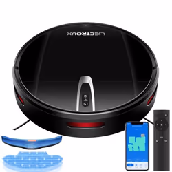 LIECTROUX V3S PRO - Aspirateur robot laveur connecté - 4000 Pa - Navigation cartographique - Autonomie 120 mn - Batterie 4400 ...