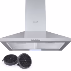PYRA17SS-60-FR Hotte Décorative Murale PYRA17SS-60-FR Comfee’ 60cm HOTTE DE CUISINIÈRE PYRA17SS-60-FR + produit La lumière LE ...