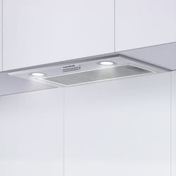 Hotte Aspirante Encastrable Visière 52cm 440m³/h debit de l'air-3 Vitesses-Recyclage ou Évacuation-2 led Lampes -En Inox - Comfee