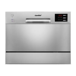 Comfee - Lave-vaisselle pose libre TD602E-S L55cm 47db avec 6 couverts, 6 programmes, Commande tactile Affichage led Inox
