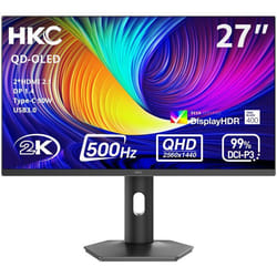 Ecran PC Gamer - HKC - 27 - QHD - 500Hz - Dalle OLED - 0.03ms - Ajustable en hauteur -GS27QHS