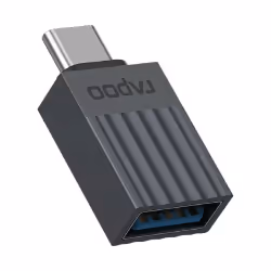 Rapoo UCA-1001, USB Type-C, USB 3.2 Gen 1 (3.1 Gen 1), Mâle, Noir, 5 Gbit/s, 32 mm