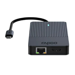 Rapoo UCM-2005 carte et adaptateur d'interfaces 3, 5 mm, DisplayPort, HDMI, RJ-45, USB 3.2 Gen 1 (3.1 Gen 1), USB Type-C