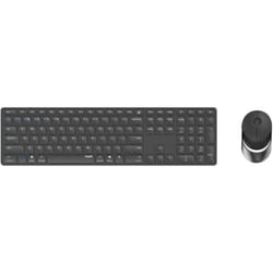 Rapoo 9850M clavier Souris incluse RF sans fil + Bluetooth QWERTZ Allemand Gris