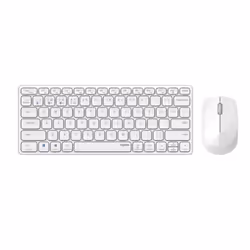 Hama 9600M, QWERTY, Blanc, Souris incluse