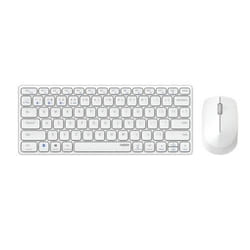 Hama 9600M clavier Souris incluse QWERTY Allemand Blanc