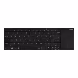 Rapoo E2710, Taille réelle (100 %), Sans fil, RF sans fil, QWERTZ, Noir, Acier inoxydable