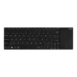 Rapoo E2710 clavier RF sans fil QWERTZ Allemand Noir, Acier inoxydable