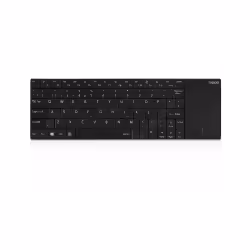 Rapoo E2710, Taille réelle (100 %), RF sans fil, AZERTY, Noir