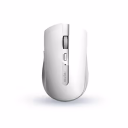 Rapoo 7200M, Ambidextre, Optique, RF sans fil + Bluetooth, 1600 DPI, Blanc