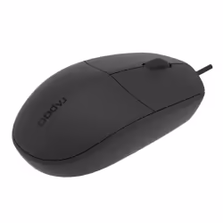 Rapoo N100-BK, Ambidextre, Optique, USB Type-A, 1600 DPI, Noir