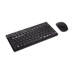 Rapoo 8000M, Mini, Bluetooth, QWERTZ, Noir, Souris incluse
