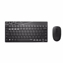 Rapoo 8000M clavier Souris incluse Bluetooth QWERTZ Allemand Noir