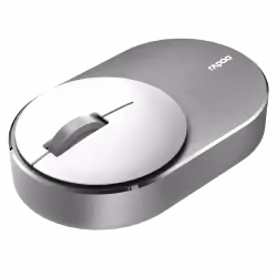 Rapoo M600 Mini Silent, Ambidextre, Optique, RF sans fil + Bluetooth, 1300 DPI, Blanc