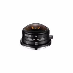 Laowa 4mm f/2.8 Fisheye MFT, Objectif large "fish eye", 7/6, Micro Four Thirds (MFT)
