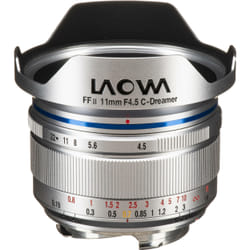 Laowa VE1145MSIL MILC Objectif grand angle macro Argent