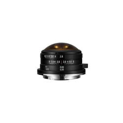 Laowa 4mm f/2.8 Fisheye MILC Objectif large "fish eye" Noir