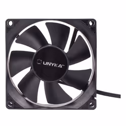 UNYKAch 51786, Ventilateur, 8 cm, 2000 tr/min, 19 dB, Noir