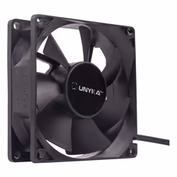 UNYKAch 51786 système de refroidissement d’ordinateur Boitier PC Ventilateur 8 cm Noir