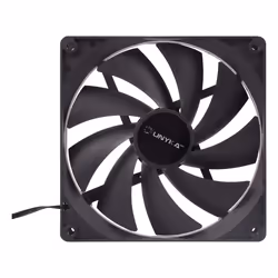 UNYKAch 140 mm, Ventilateur, 14 cm, 1000 tr/min, 19 dB, Noir