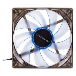 UNYKAch 51791 système de refroidissement d’ordinateur Boitier PC Ventilateur 12 cm Gris, Transparent
