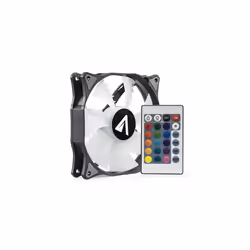 ABYSM RGB Sled Boitier PC Ventilateur 12 cm Noir, Blanc
