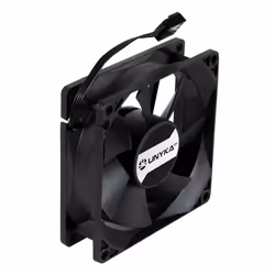 UNYKAch 80.80.25 système de refroidissement d'ordinateur Boitier PC Ventilateur 8 cm Noir - Vue supplémentaire 4