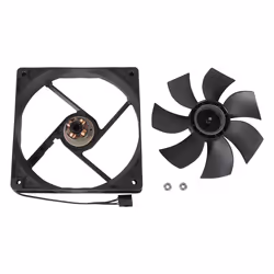 UNYKAch 80.80.25 système de refroidissement d'ordinateur Boitier PC Ventilateur 8 cm Noir - Vue supplémentaire 5