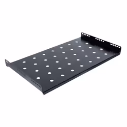 aiten data 80.45.01, Étagère, Noir, Acier, 1U, 48,3 cm (19"), 490 mm