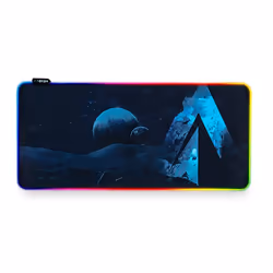 ABYSM Covenant XXL RGB, Multicolore, Image, Polyester, Caoutchouc, Alimenté par port USB, Rouge/Vert/Bleu, Tapis de souris de ...