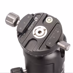 Leofoto LF-NB-46+NP-60 accessoire de tête de trépied Barre panoramique Noir Aluminium