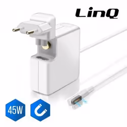 Chargeur Secteur MagSafe 45W AP-45 LinQ - Blanc p. Apple MacBook Air (1ère génération