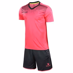 Maillots de gardien de but dentraînement de football KELME pour hommes - manches courtes - rouge
