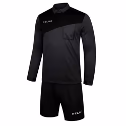 Kelme Ensemble short de football  -  manches longues pour homme - Noir Noir