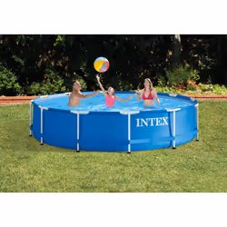 Intex 28212GN piscine hors sol Rond Bleu, Blanc