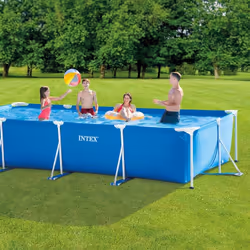 Intex 28275FS piscine hors sol Rectangle Bleu, Blanc - Vue supplémentaire 4