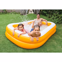 Intex 57181 piscine hors sol Piscine gonflable Oval Blanc, Jaune