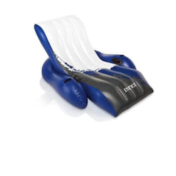 Intex Floating Recliner Lounge Noir, Bleu, Blanc Monochromatique Vinyl Fauteuil flottant