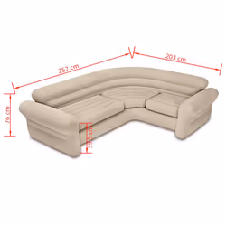 Intex Canapé d'angle gonflable 257x203x76 cm 68575NP