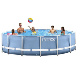 Intex 28712 piscine hors sol Rond 6503 L Bleu, Blanc