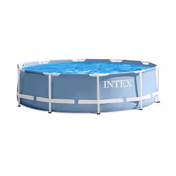 Intex Piscine PrismFrame Set 457X122, 16800 L, Piscine hors sol, Bleu