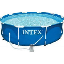 Piscine Tubulaire Ronde INTEX Metal Frame 305m x 076m avec Filtration et Bâche