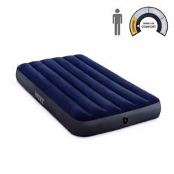 Intex DuraBeam Classic Downy Twin Matelas une personne Bleu