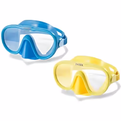Intex 55916, Enfant, Demi-masque, Plongée avec tuba, Polycarbonate, Couleurs assorties, 8 an(s)